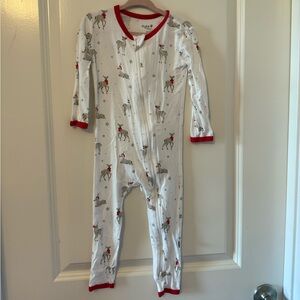 Kyte Baby Reindeer Zip Romper
